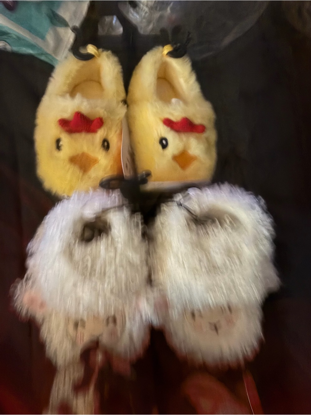 Plush Yellow Chick Kids Slippers - Soft Cozy Footwear